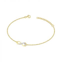 Bracelet femme infini edora plaqué or et oxydes edo76300152 - bracelets-plaque-or - edora - 0