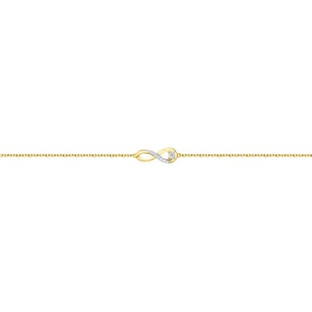 Bracelet femme infini edora plaqué or et oxydes edo76300152 – bracelets plaqué or