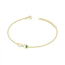 Bracelet femme infini edora plaqué or et oxydes edo76300153 - bracelets-plaque-or - edora - 0