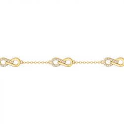 Bracelet femme infini edora plaqué or et oxydes edo76300200 - bracelets-plaque-or - edora - 2