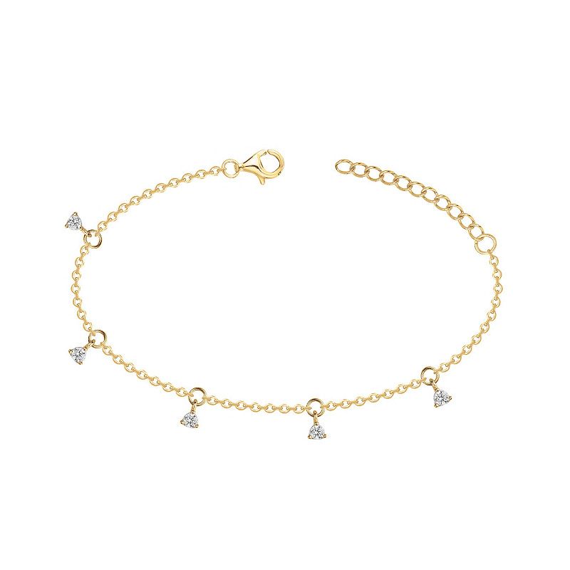 Bracelet femme pampilles edora plaqué or et oxydes edo76300226 - bracelets-plaque-or - edora