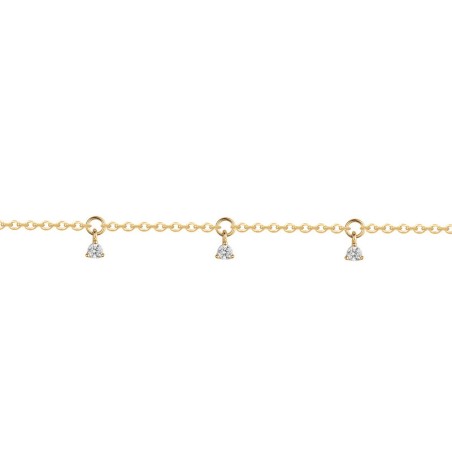 Bracelet femme pampilles edora plaqué or et oxydes edo76300226 – bracelets plaqué or