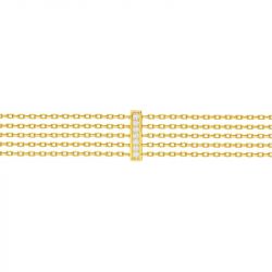 Bracelet femme quatres chaînes edora plaqué or et oxydes edo76300182 - bracelets-plaque-or - edora - 2