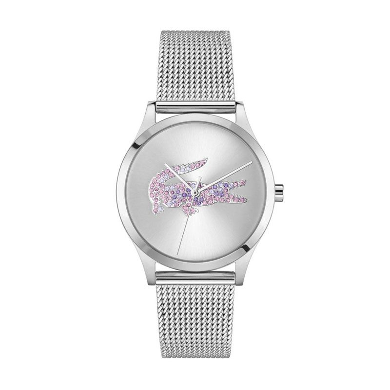 Montre femme lacoste crocodelle acier argenté 2001469 - analogiques - edora