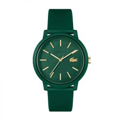 Montre homme lacoste 12.12 silicone vert 2011445 - analogiques - edora - 0