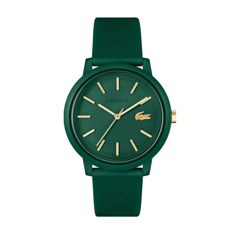 Montre homme lacoste 12.12 silicone vert 2011445 - analogiques - edora