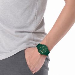 Montre homme lacoste 12.12 silicone vert 2011445 - analogiques - edora - 1