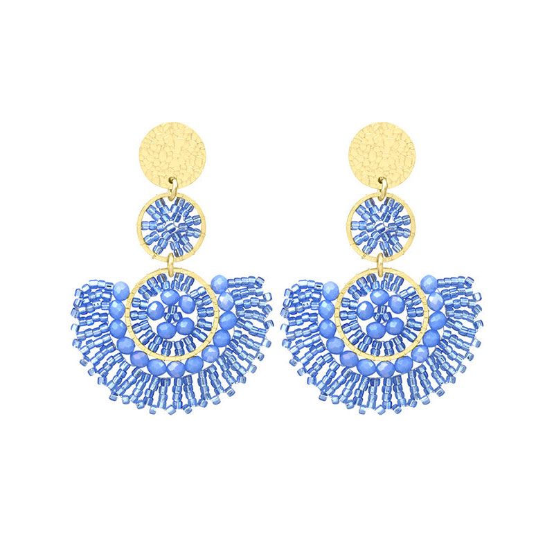 Boucles d'oreilles femme pendantes santibÉ cancun doré et perles cancun-cele-bo - pendantes - edora