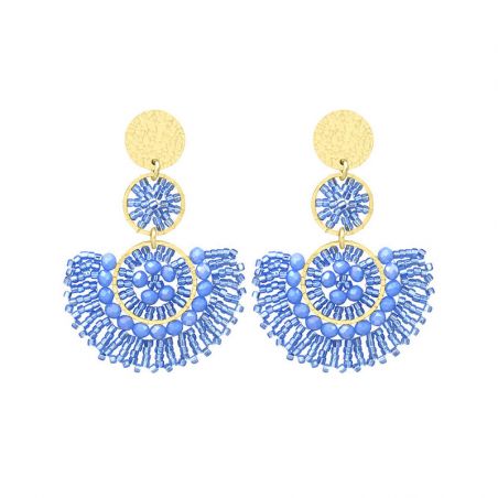 Boucles d’oreilles laiton: créoles laiton & puces d’oreilles - pendantes - edora - 1