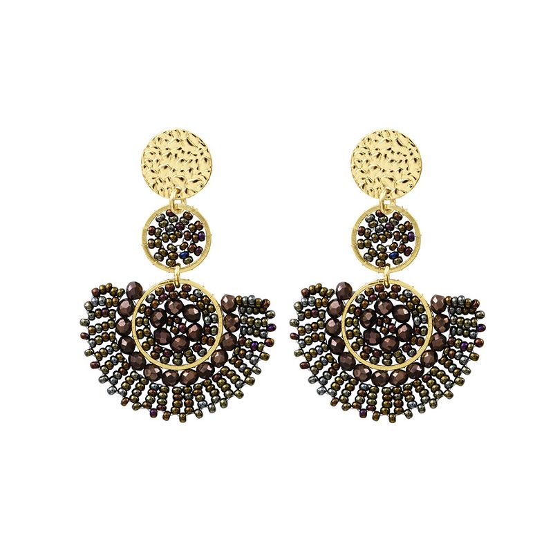 Boucles d'oreilles femme pendantes santibÉ cancun doré et perles cancun-nois-bo - pendantes - edora