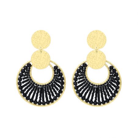 Boucles d’oreilles laiton: créoles laiton & puces d’oreilles - pendantes - edora - 1