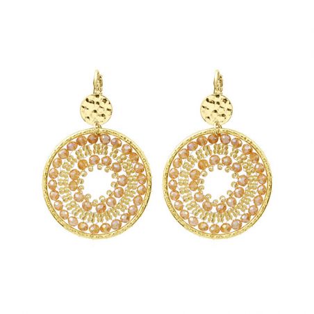 Boucles d’oreilles laiton: créoles laiton & puces d’oreilles - pendantes - edora - 1