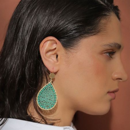 Boucles d'oreilles par matiere (3) - pendantes - edora - 2