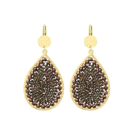 Boucles d'oreilles par matiere (3) - pendantes - edora - 1