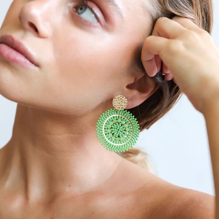 Boucles d'oreilles par matiere (3) - pendantes - edora - 2