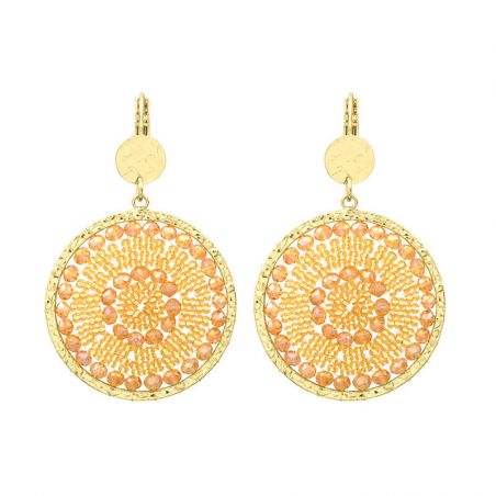 Boucles d’oreilles laiton: créoles laiton & puces d’oreilles (2) - pendantes - edora - 1