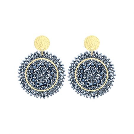 Boucles d’oreilles laiton: créoles laiton & puces d’oreilles (3) - pendantes - edora - 1