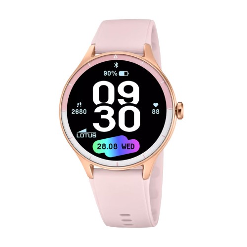 Montre Femme Connecté LOTUS SMARTIME LEVE silicone rose 50201/1