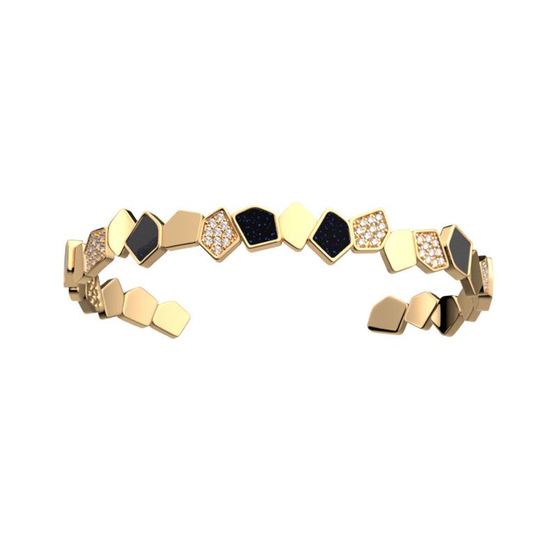Bracelet femme jonc les georgettes gatsby doré 70473631956000 - joncs - edora