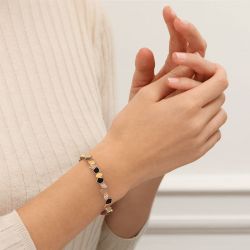 Bracelet femme jonc les georgettes gatsby doré 70473631956000 - joncs - edora - 1