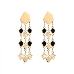 Boucles d'oreilles femme pendantes les georgettes gatsby doré 70473611956000 - pendantes - edora - 0
