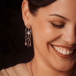 Boucles d'oreilles femme pendantes les georgettes gatsby doré 70473611956000 - pendantes - edora - 2