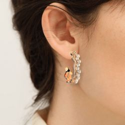 Boucles d'oreilles femme créoles les georgettes bianca doré 70468031908000 - creoles - edora - 1