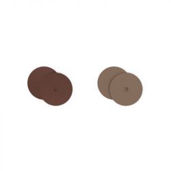 Cuirs boucles d'oreilles femme 16 mm LES GEORGETTES marron glacé/mocha 703218299GZ000