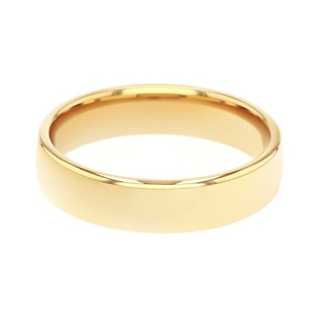 Bague mixte alliance edora or 375/1000 jaune ruban bombé confort edoh1351450 – bagues de mariage