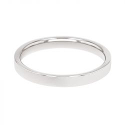 Bague mixte alliance edora or 375/1000 blanc ruban bombé confort edoh1351255 - alliances - edora - 2