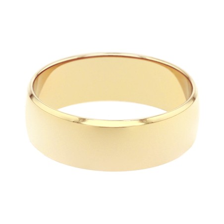 Bague mixte alliance edora or 375/1000 jaune ruban bombé edoh1301060 – bagues de mariage