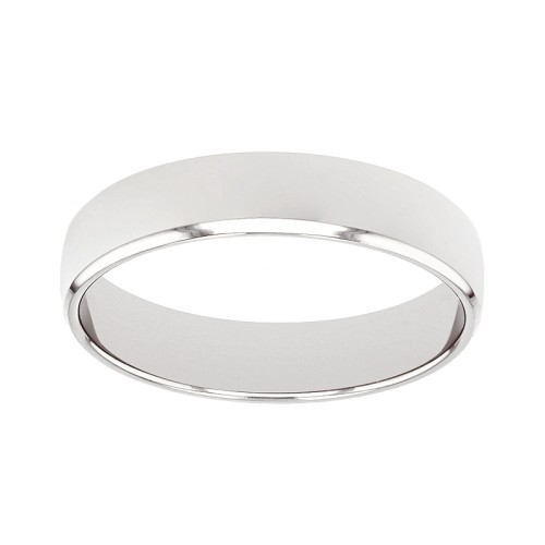 Bague Mixte Alliance EDORA OR 375/1000 Blanc Ruban Bombé EDOH1301045