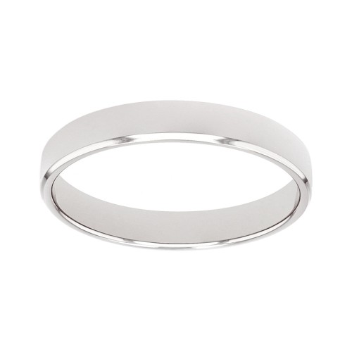 Bague Mixte Alliance EDORA OR 375/1000 Blanc Ruban Bombé EDOH1301025