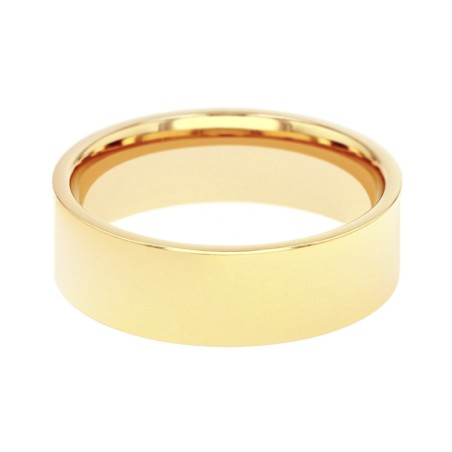 Bague mixte alliance edora or 375/1000 jaune ruban plat confort edoh1251060 – bagues de mariage