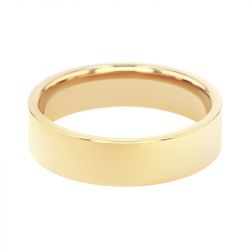 Bague mixte alliance edora or 375/1000 jaune ruban plat confort edoh1251050 - alliances - edora - 2