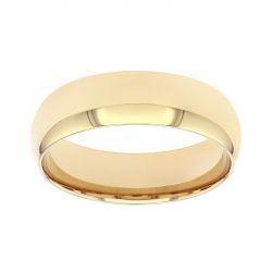 Bague mixte alliance edora or 375/1000 jaune demi-jonc bombé confort edoh1111550 - alliances - edora - 0