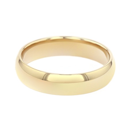 Bague mixte alliance edora or 375/1000 jaune demi-jonc bombé confort edoh1111450 – bagues de mariage
