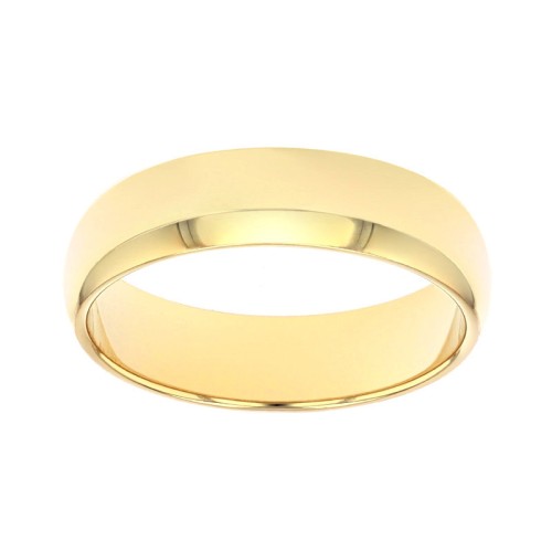 Bague Mixte Alliance EDORA OR 375/1000 Jaune Demi-Jonc EDOH1101045
