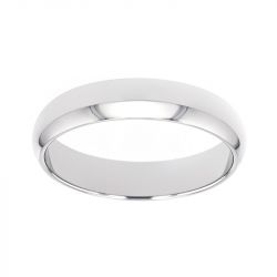 Bague mixte alliance edora or 375/1000 blanc demi-jonc edoh1101045 - alliances - edora - 0