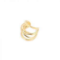 Earcuff femme zag jimena acier doré slk25175-01uni - boucles-d-oreilles-acier - edora - 0