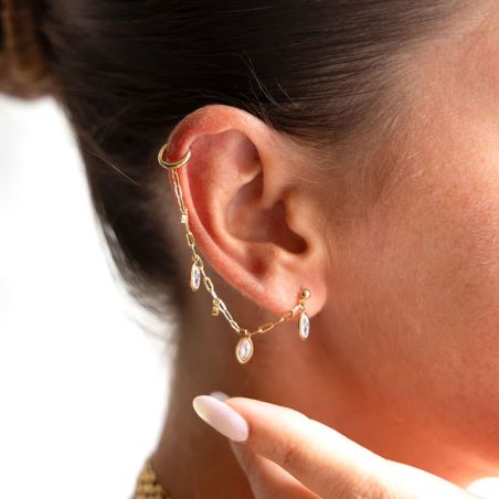 Boucles d’oreilles homme & femme: boucles d’oreille or, argent - piercing-femme - edora - 2