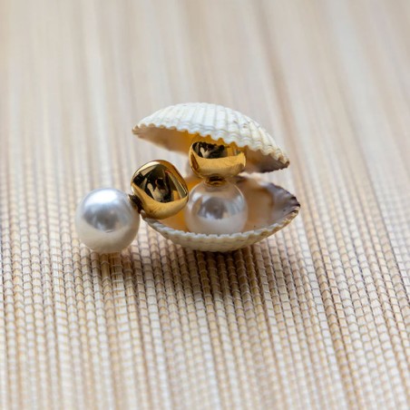 Boucles d'oreilles femme puces zag léodie acier doré sem23090-01sel – boucles d'oreilles acier