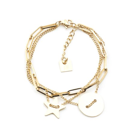 Bracelet femme zag star acier doré sbx9013-01uni – bracelets acier