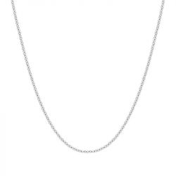 Chaîne forçat ronde 1,30 mm edora or 375 ‰ blanc edo9kfr35gr - colliers-or-375-1000 - edora - 0