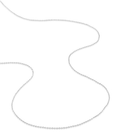 Chaîne forçat ronde 1,10 mm edora or 375 ‰ blanc edo9kfr30gr – colliers or 375