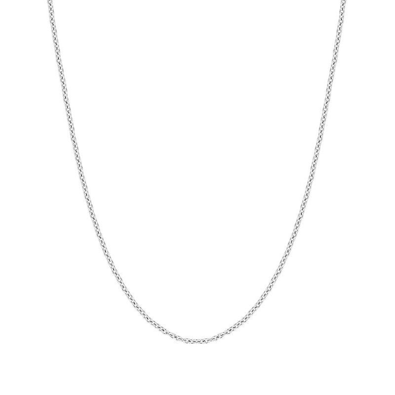 Chaîne forçat ronde  0,90 mm edora or 375 ‰ blanc edo9kfr24gr - colliers-or-375-1000 - edora