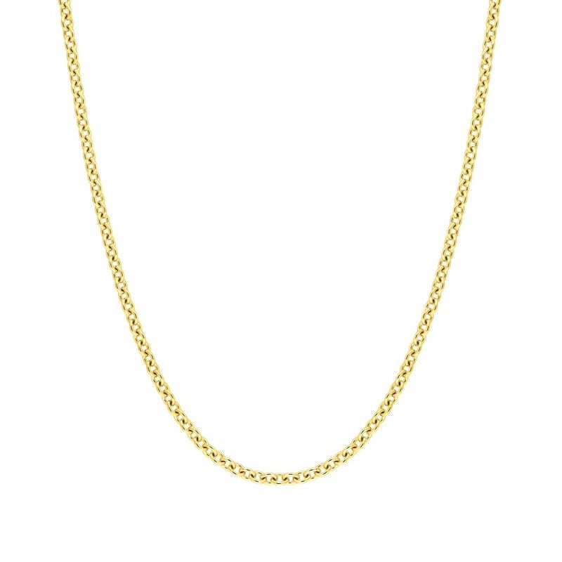 Chaîne forçat ronde 1,64 mm edora or 375 ‰ jaune edo9kfr45 - colliers-or-375-1000 - edora