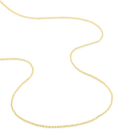 Chaîne forçat ronde 1,30 mm  edora or 375 ‰ jaune edo9kfr30 – colliers or 375
