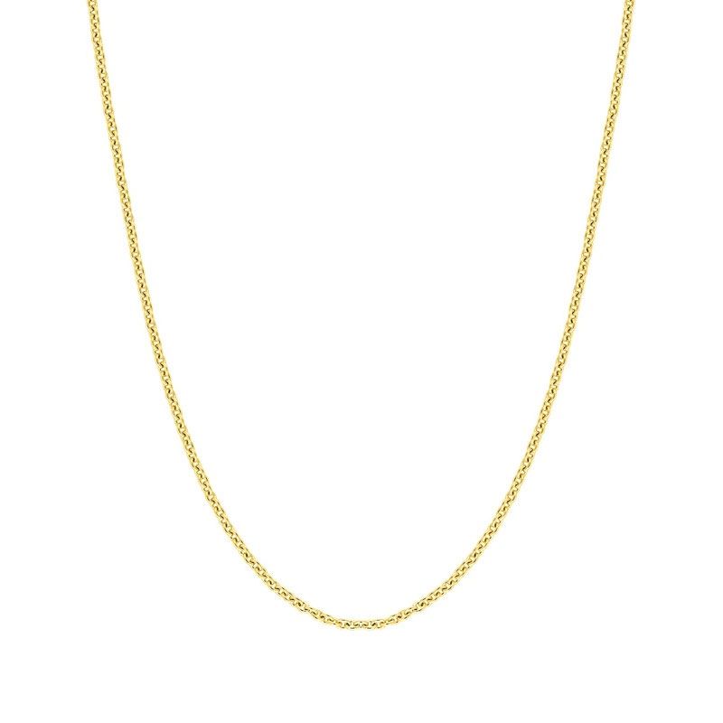 Chaîne forçat ronde  1,10 mm edora or 375 ‰ jaune edo9kfr30 - colliers-or-375-1000 - edora