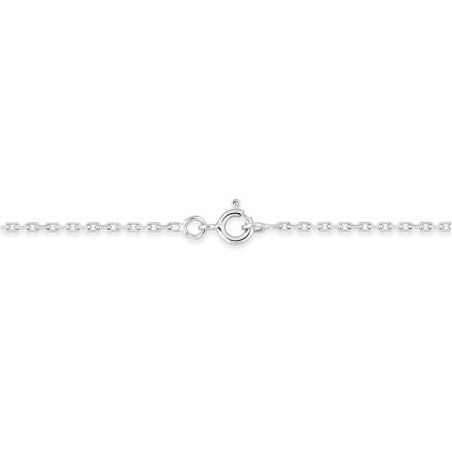 Chaîne forçat 1,75 mm edora diamantée or 375 ‰ blanc edo9kf55gr – colliers or 375